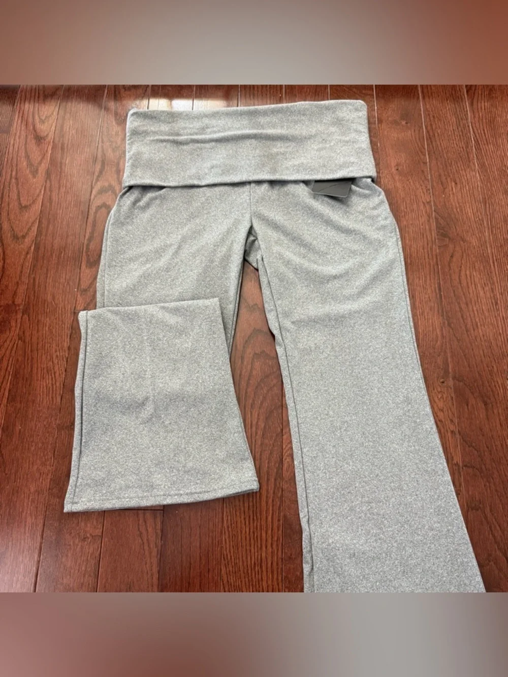 Olive Avenue Gray Fold-Over Waist Flare Pants Women’s Size XL NWT